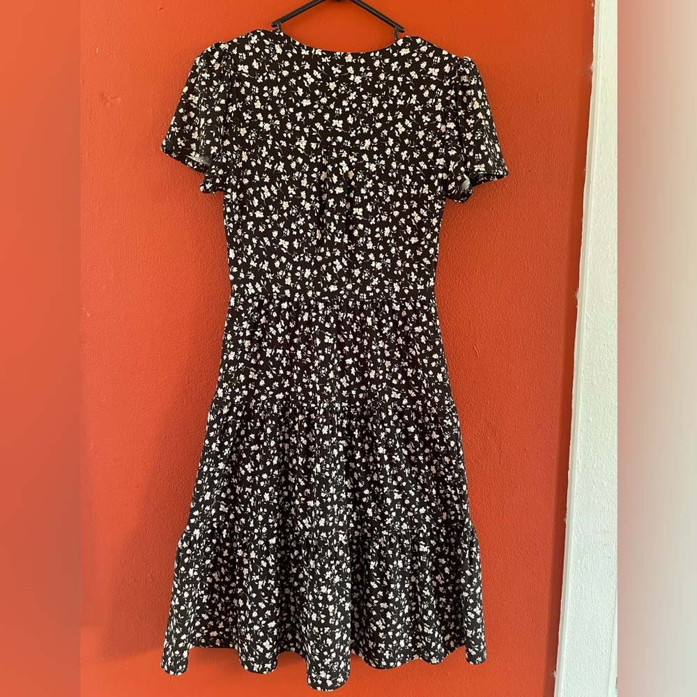 Monteau Floral Black Dress - Picture 3 of 7